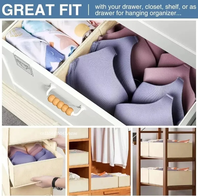 Fabric Underwear Storage Box D - đánh giá và giá Sock Organizer Tray