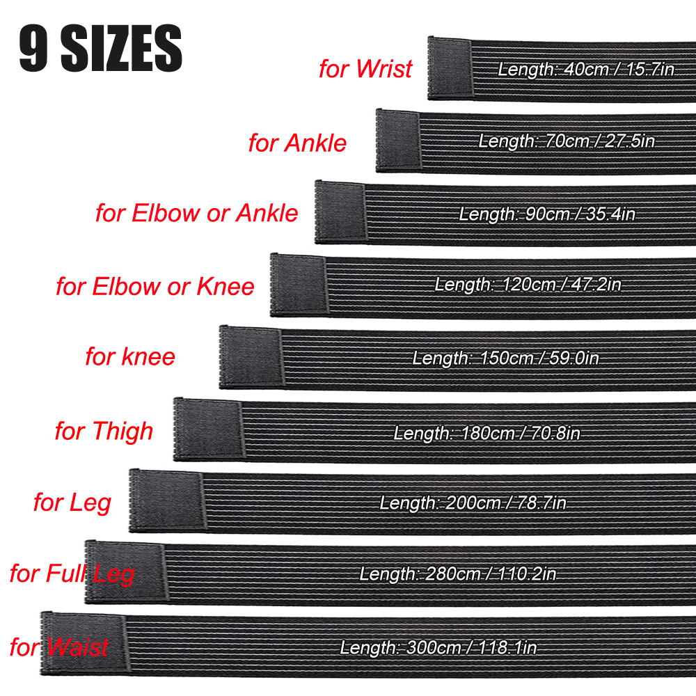1PCS 40-300cm Compression Band - đánh giá và giá Compression Sleeve Calf