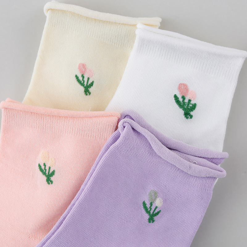 4/8/12 Packs Random Women Flor - đánh giá và giá Cotton Crew Sock Pack