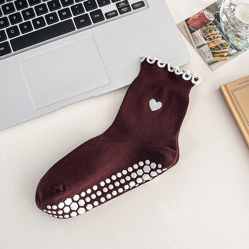 3 Pairs Women Heart Pattern Fr - đánh giá và giá Grip Sock Yoga