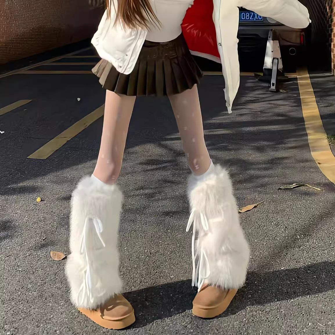 Faux Fur Leg Warmers for Women - đánh giá và giá Boot Sock Slouchy