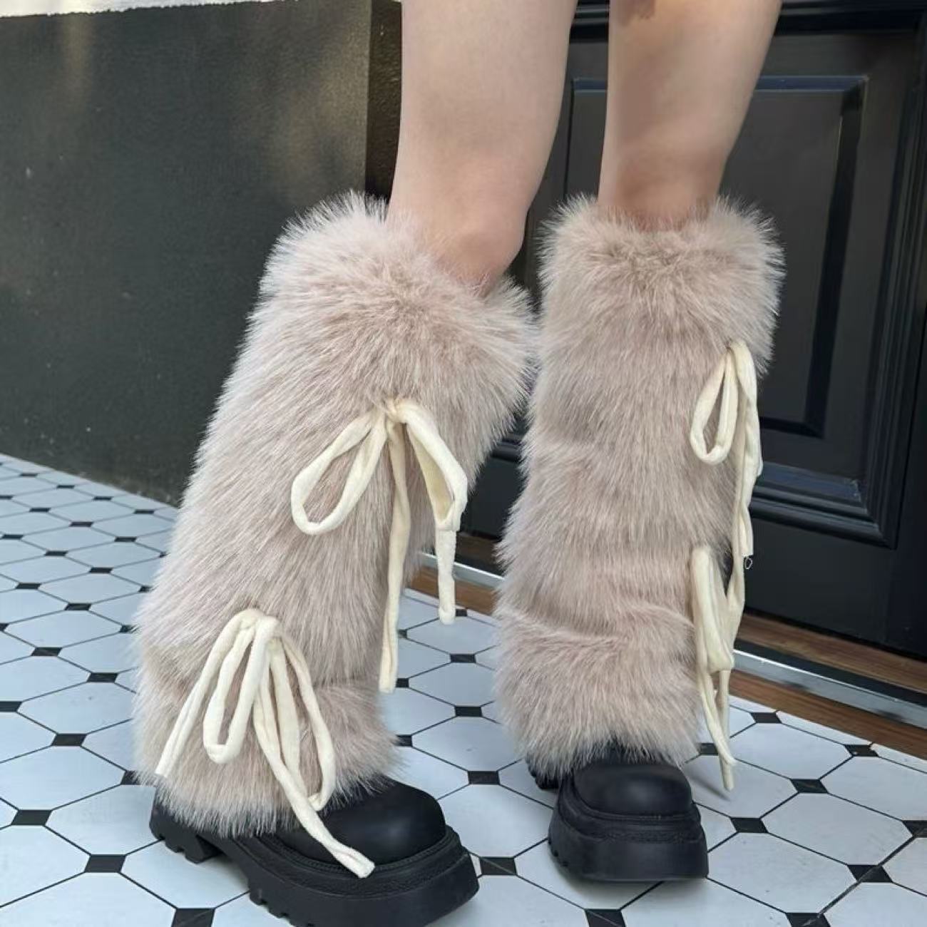 Faux Fur Leg Warmers for Women - đánh giá và giá Boot Sock Slouchy