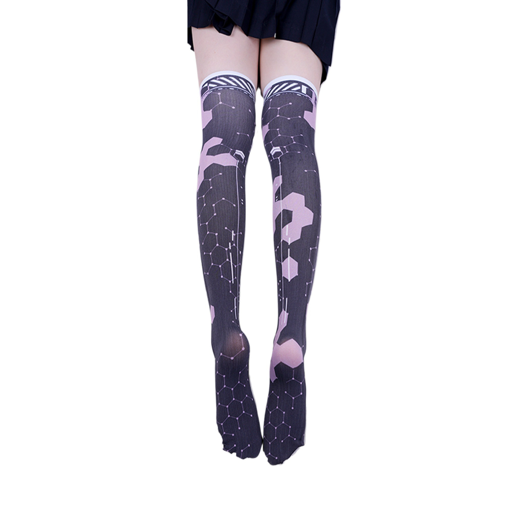 Anime Game Robot AI Mech Stock - đánh giá và giá Knee High Sock Women