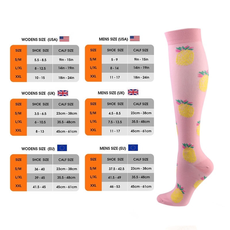 S-XXL 3 Pairs Free Shipping Nu - đánh giá và giá Compression Sock Medical