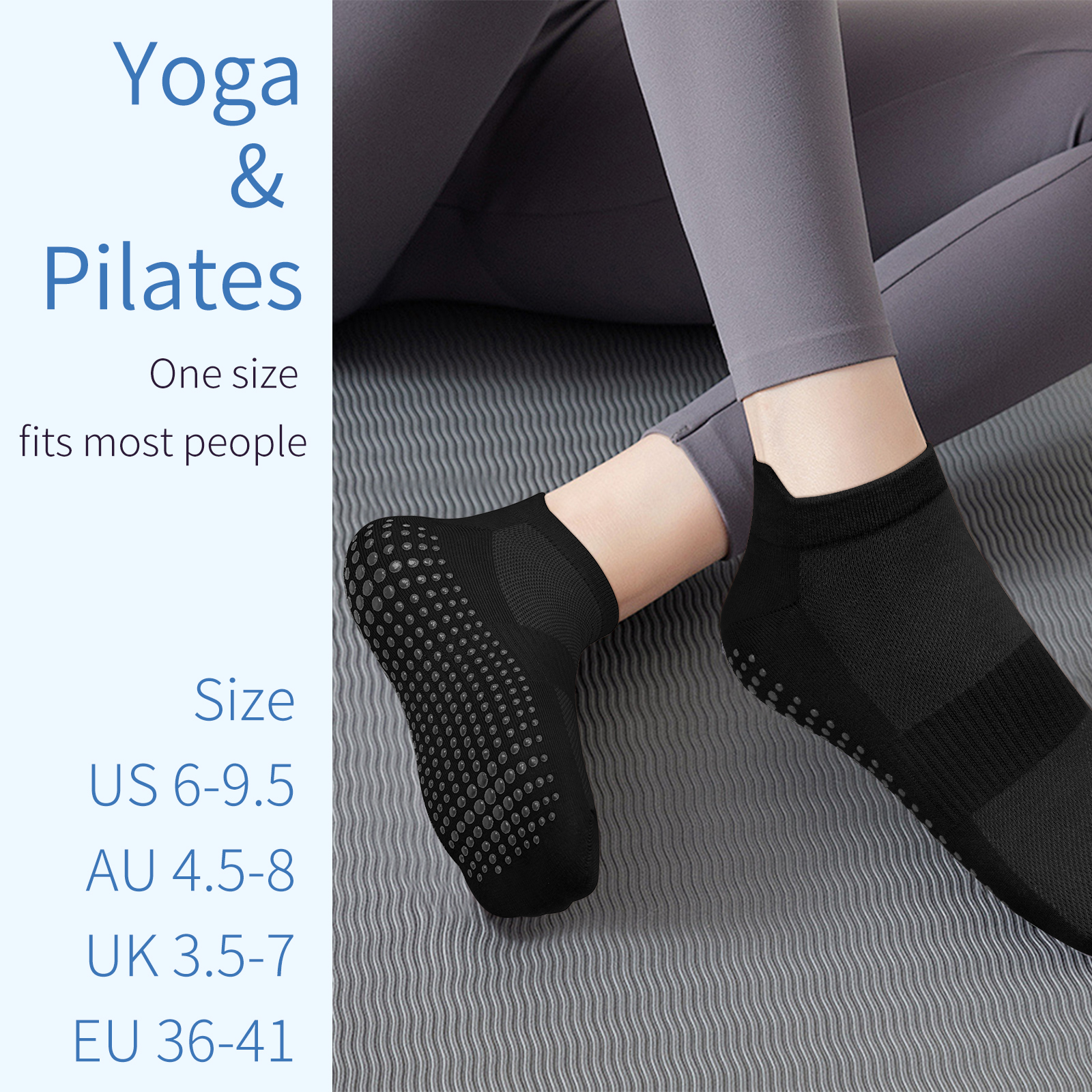 3 Pairs Yoga Socks Women Cotto - đánh giá và giá Grip Sock Yoga