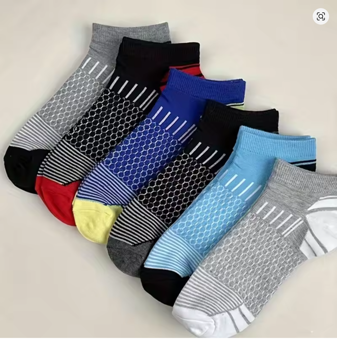 6 Pairs Men's Honeycomb Mesh A - đánh giá và giá Ankle Sock Low Cut